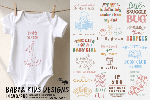 Download Baby &amp; Kids Funny Cute SVG PNG Bundle - Kids Collection