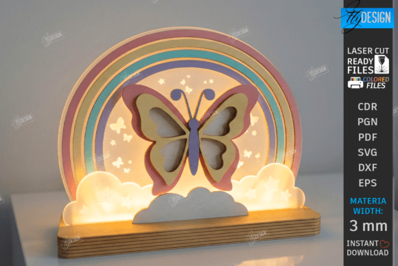 Download Kids Night Light Stand Laser Cut | CNC - Kids Collection