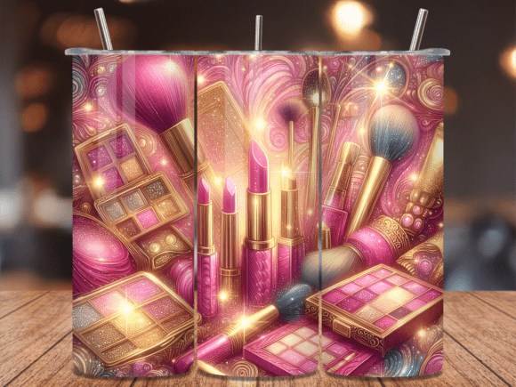 Download Golden Glow Makeup Beauty Tumbler Wrap - Gold Collection
